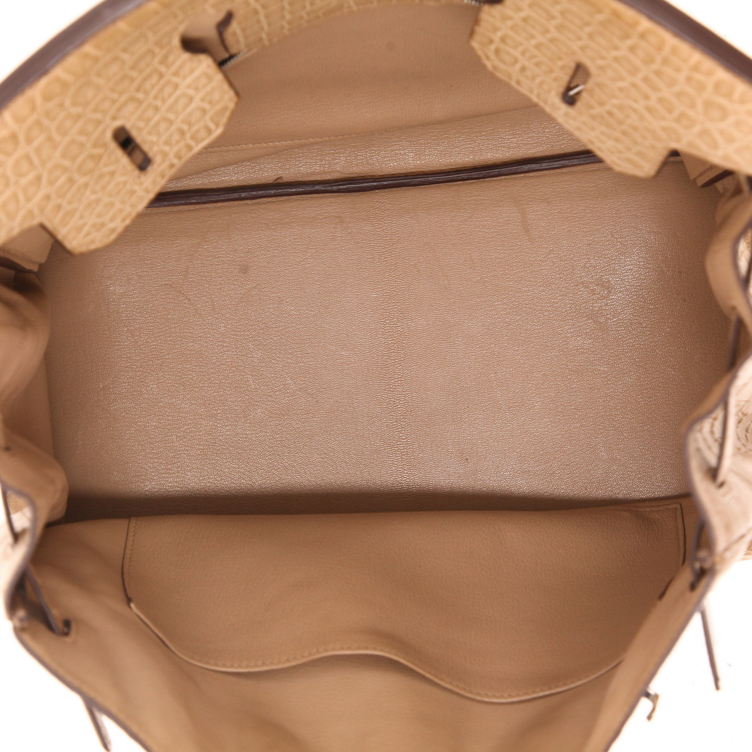 Borsa Hermès  Birkin 35 cm in alligatore beige - Detail D3