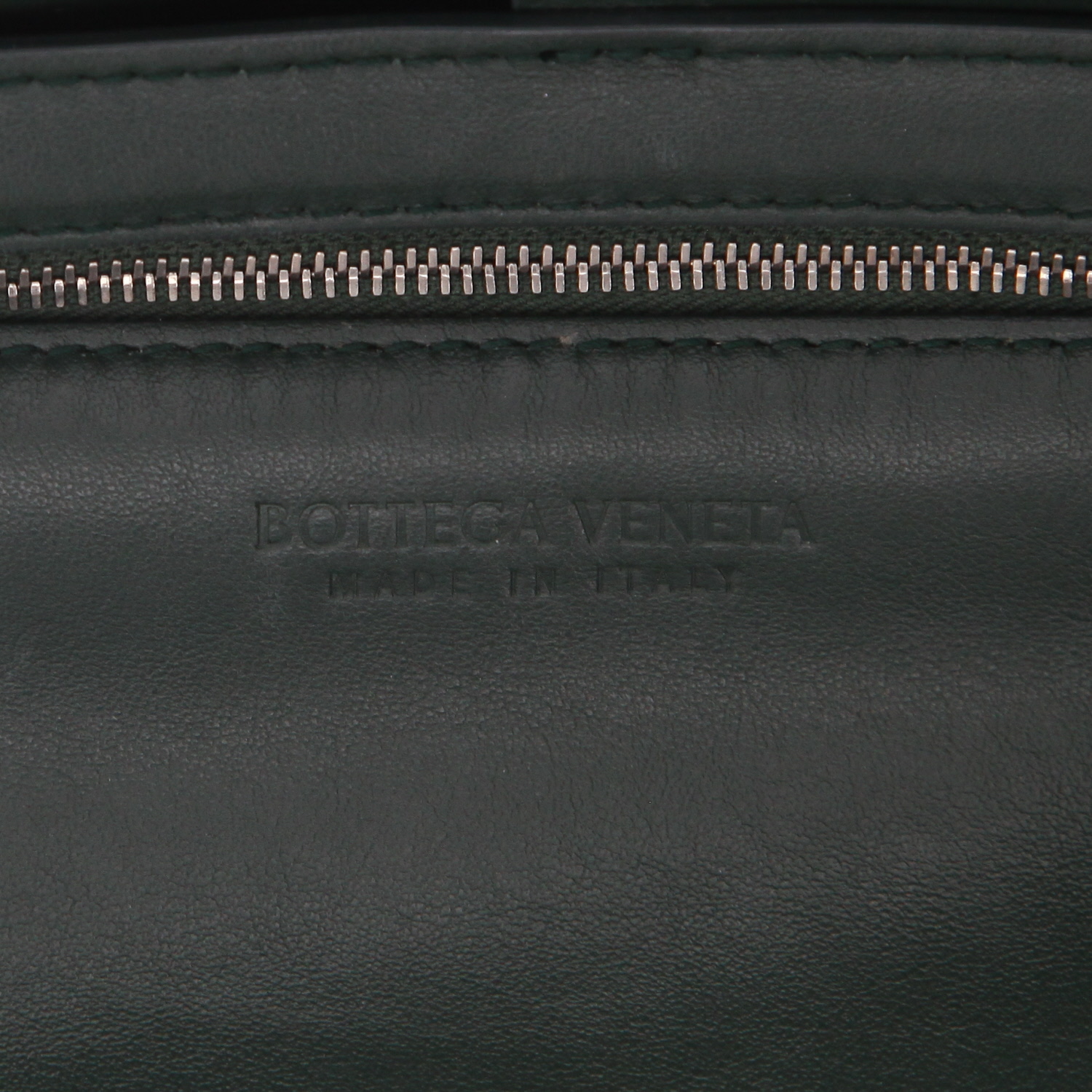 Bottega Veneta  Arco shopping bag  in green intrecciato leather - Detail D2