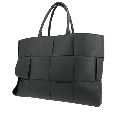 Shopping bag Bottega Veneta  Arco in pelle intrecciata verde