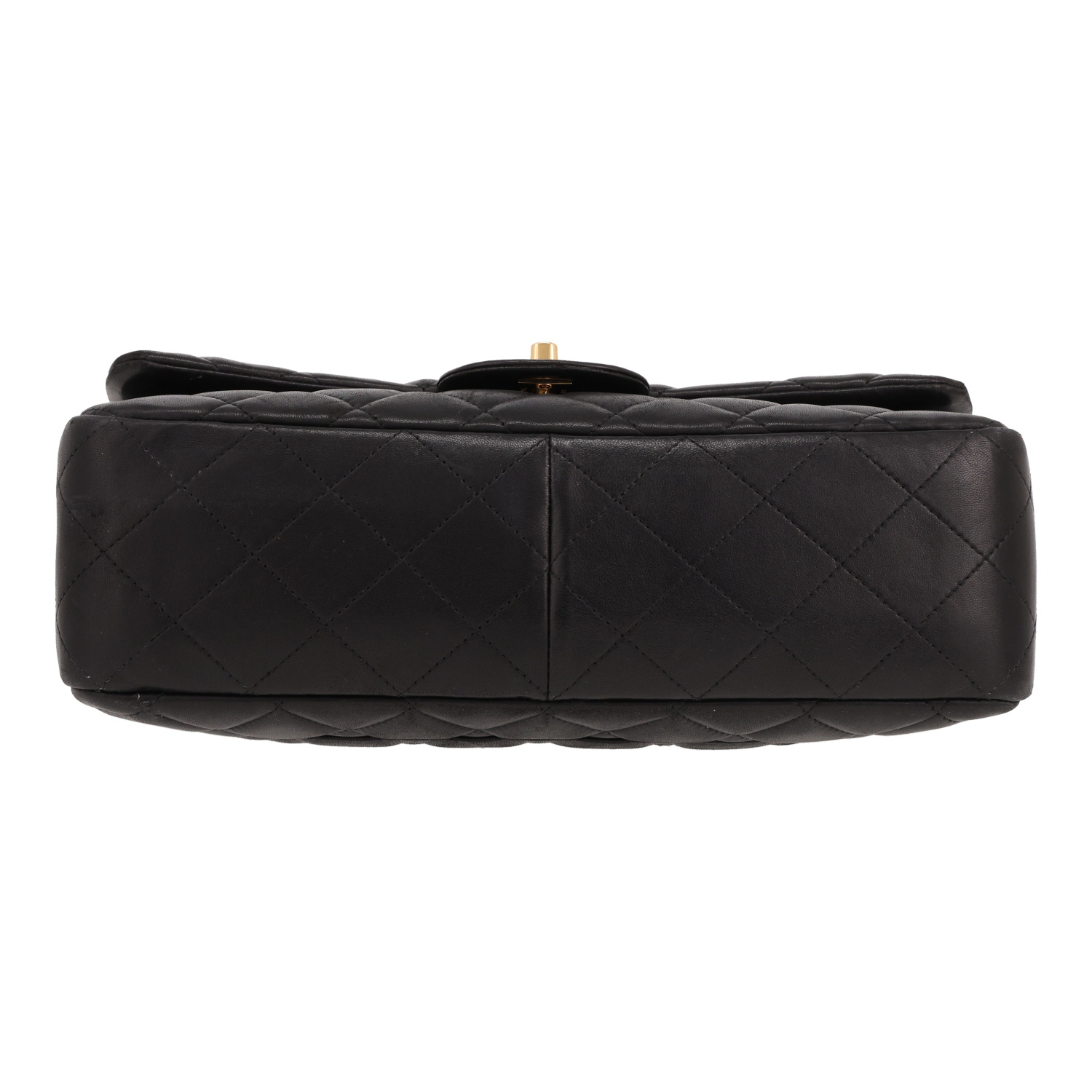 Sac bandoulière Chanel  Timeless Jumbo en cuir matelassé noir - Detail D1