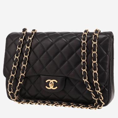 Sac bandoulière Chanel  Timeless Jumbo en cuir matelassé noir