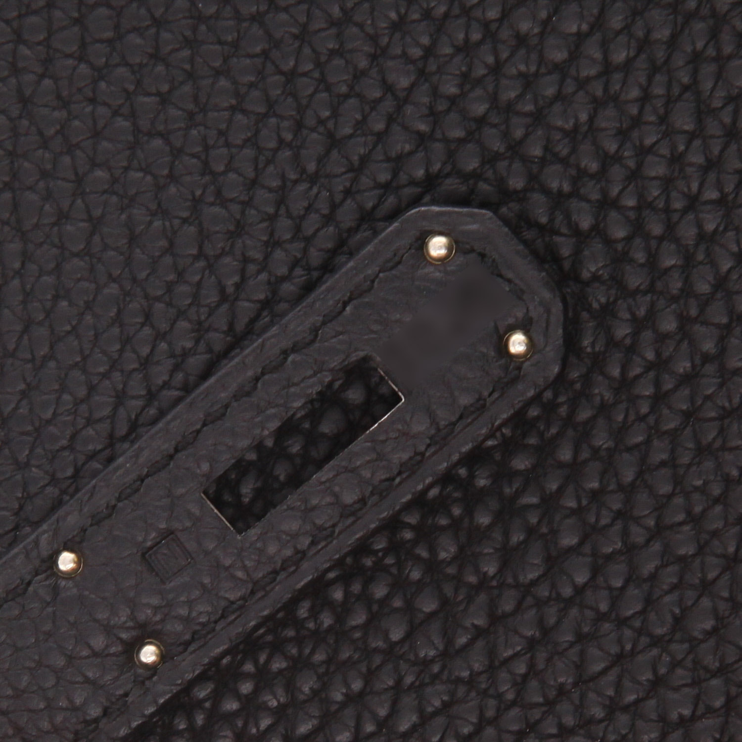 Bolso de mano Hermès  Birkin 35 cm en cuero togo negro - Detail D4