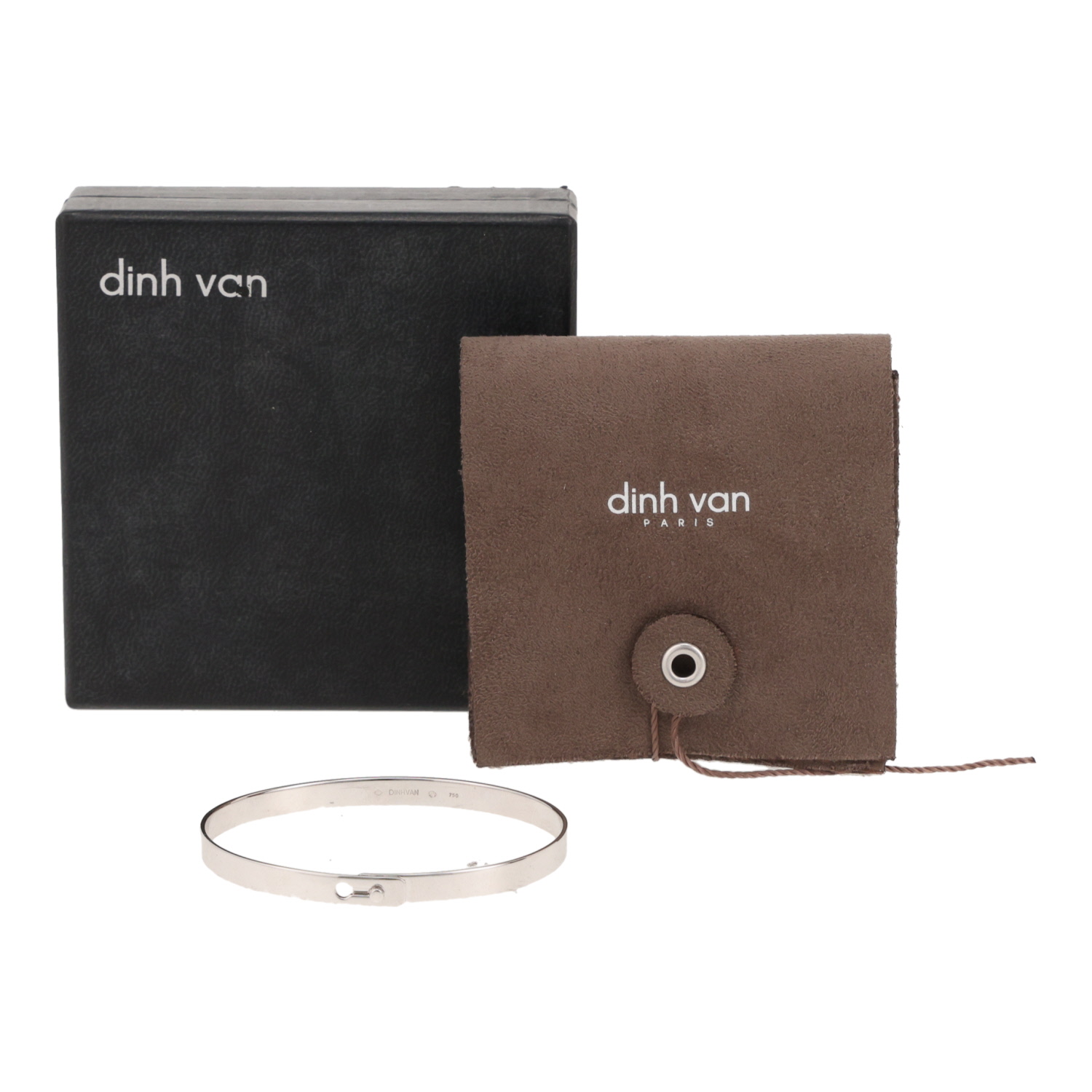 Dinh Van Serrure bracelet in white gold