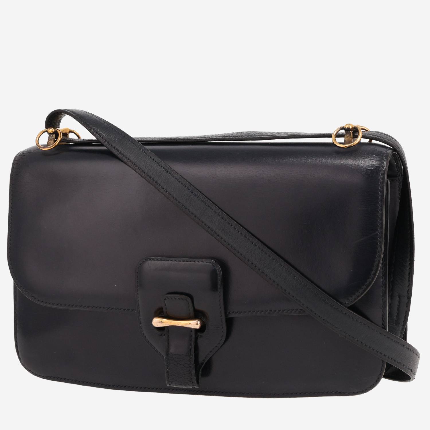 Borsa Hermès  Vintage in pelle box blu marino