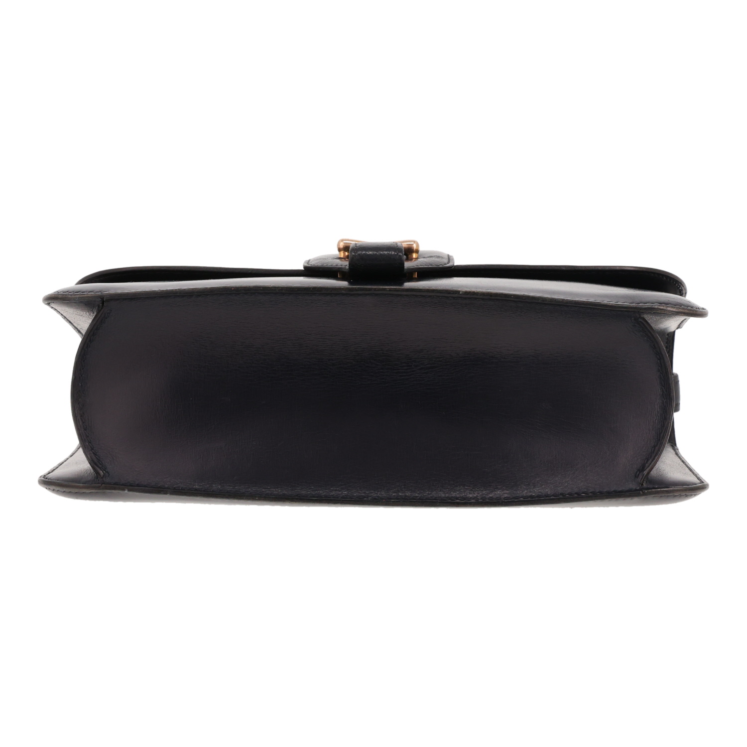 Borsa Hermès  Vintage in pelle box blu marino - Detail D1