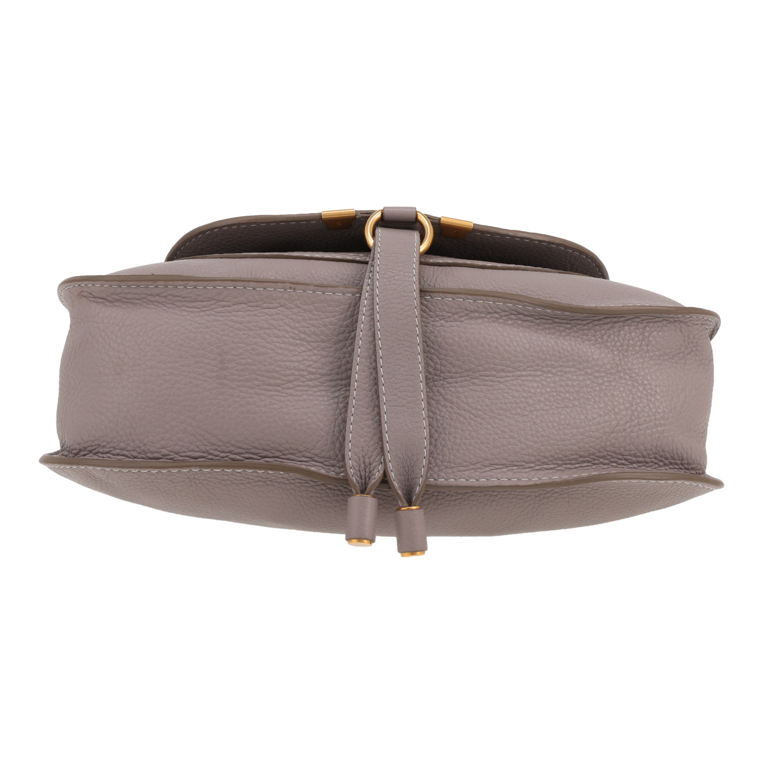 Borsa Chloé  Marcie in pelle martellata grigia - Detail D1