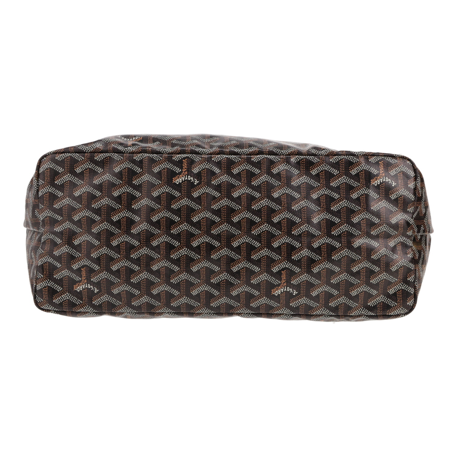 Bolso Cabás Goyard  Saint-Louis en tela Goyardine negra y cuero negro - Detail D1