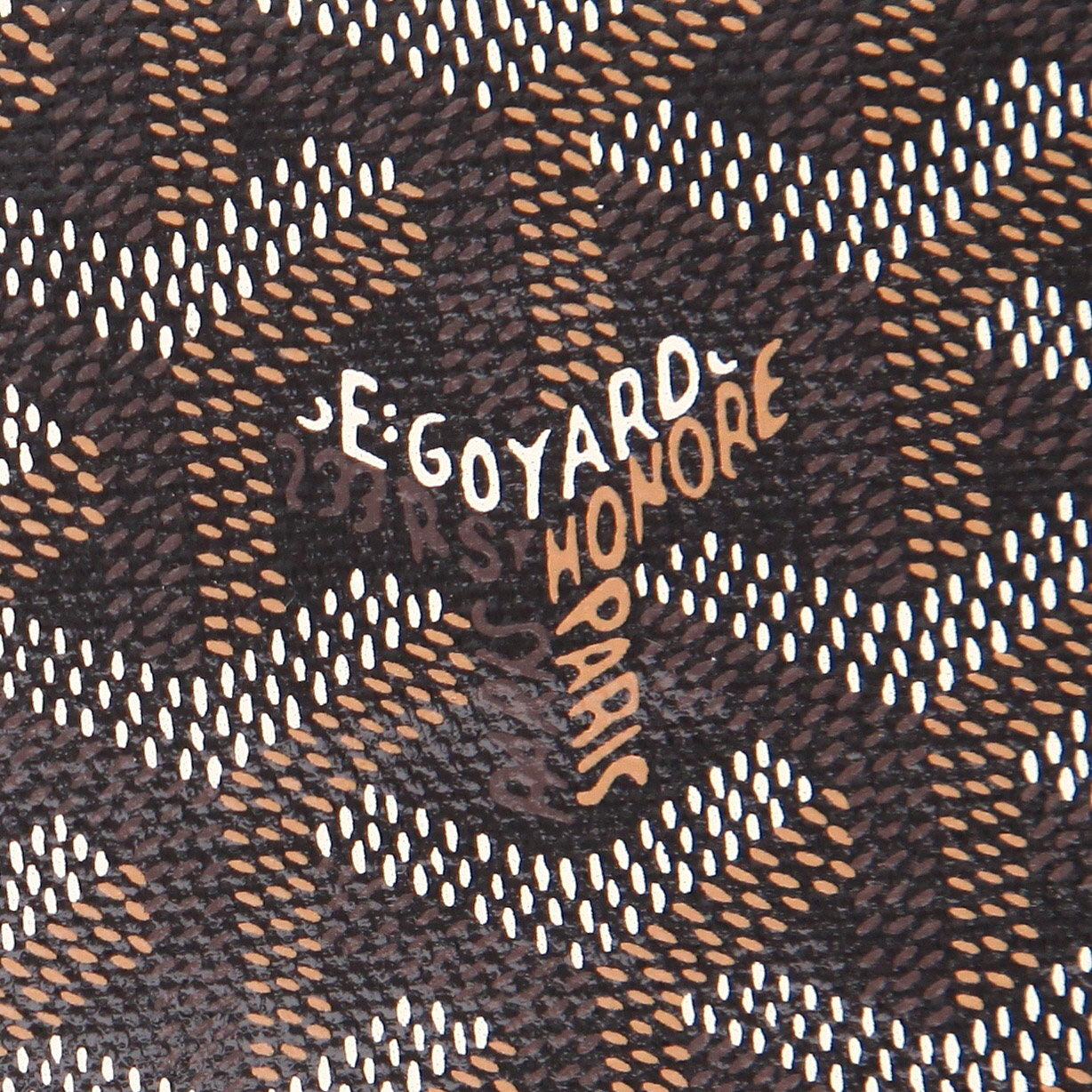 Bolso Cabás Goyard  Saint-Louis en tela Goyardine negra y cuero negro - Detail D2