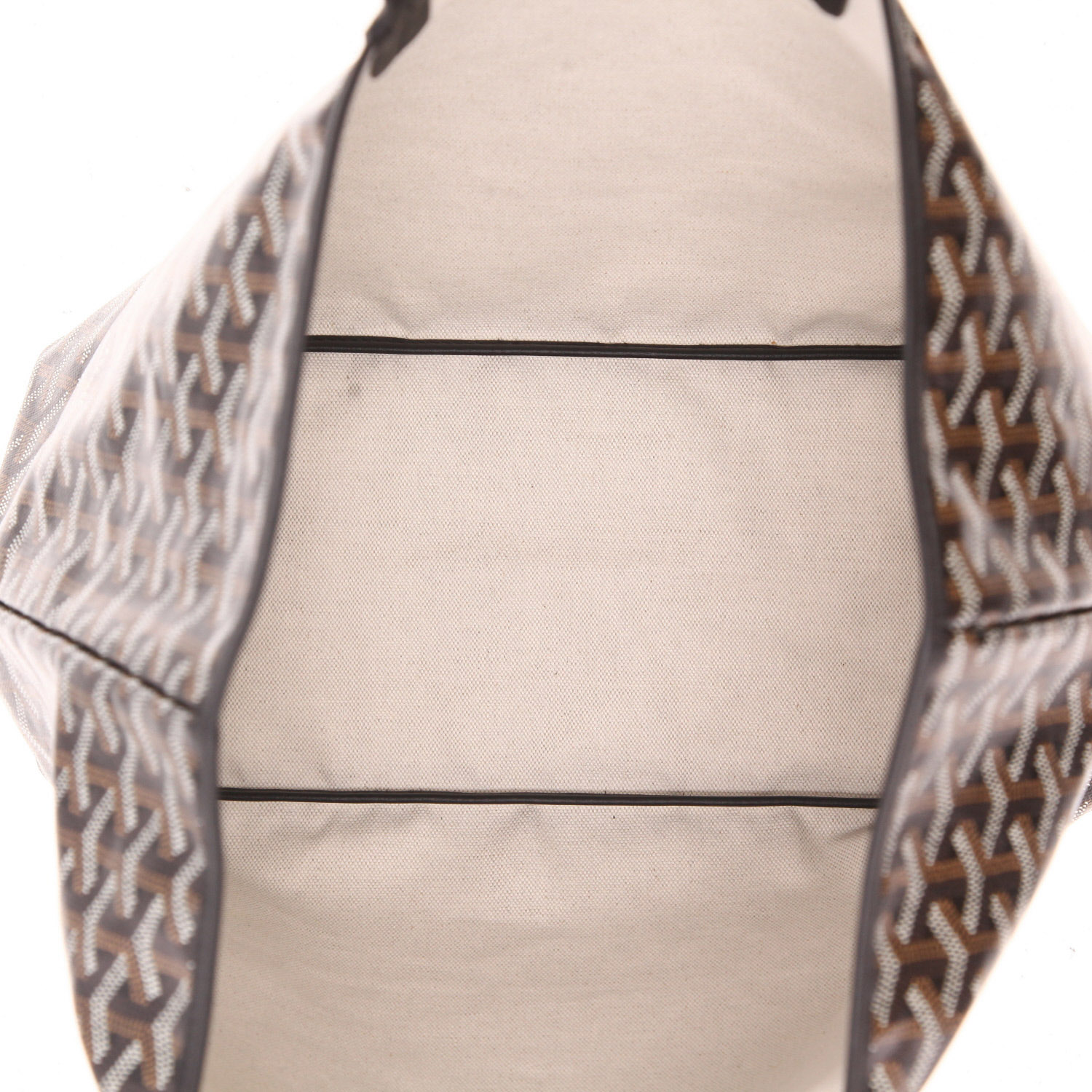 Shopping bag Goyard  Saint-Louis in tela Goyardine nera e pelle nera - Detail D3