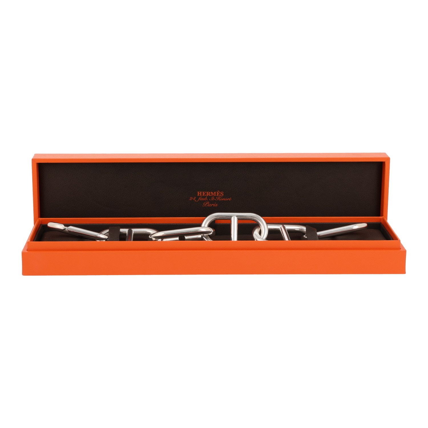Bracciale Hermès Chaîne d'Ancre Géant in argento