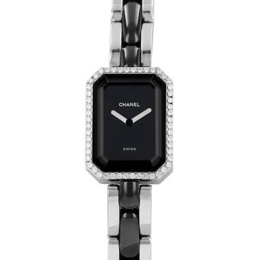 Orologio Chanel Premiere Joaillerie in acciaio e ceramica nera Rif.: Chanel - H2163  Intorno al 2010