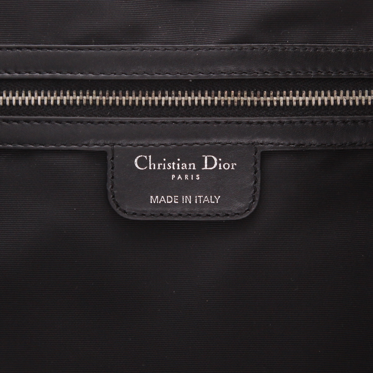 Shopping bag Dior  Panarea in tela cannage nera e pelle nera - Detail D2