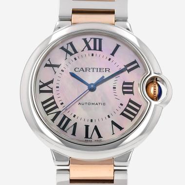 Montre Cartier Ballon Bleu en or rose et acier Ref: Cartier - 3284  Vers 2011