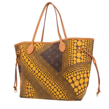 Louis Vuitton Neverfull Limited Edition tote bag in yellow and brown Monogram canvas and natural leather
