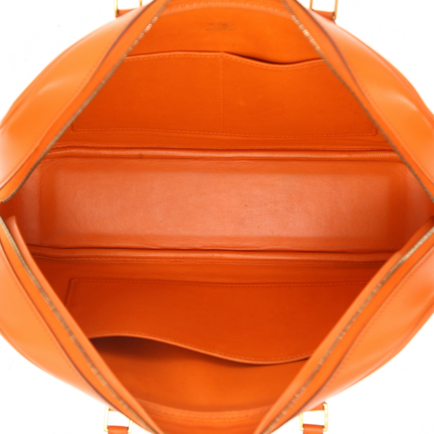 Borsa Hermès  Plume Elan in pelle Swift arancione - Detail D3