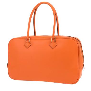 Hermès  Plume Elan handbag  in orange Swift leather