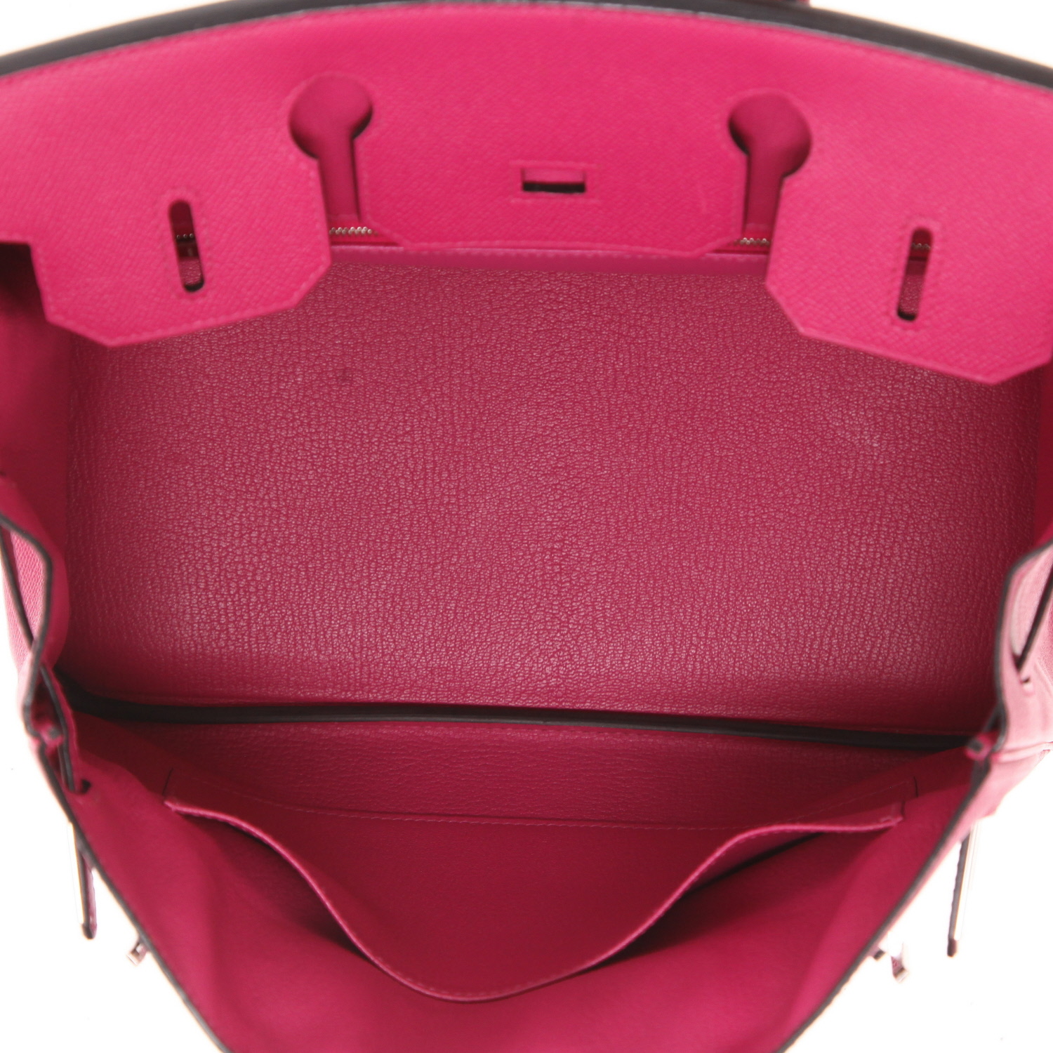 Bolso de mano Hermès  Birkin 30 cm en cuero epsom rosa Tosca - Detail D3