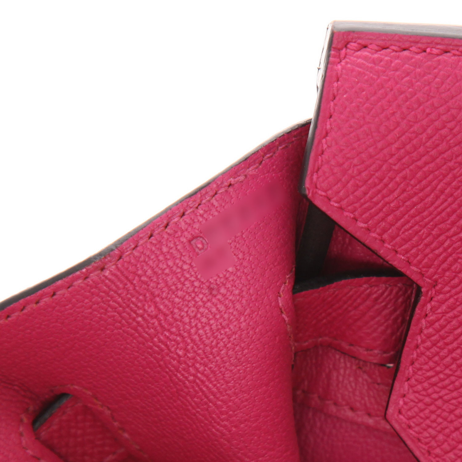 Borsa Hermès  Birkin 30 cm in pelle Epsom rosa Tosca - Detail D4