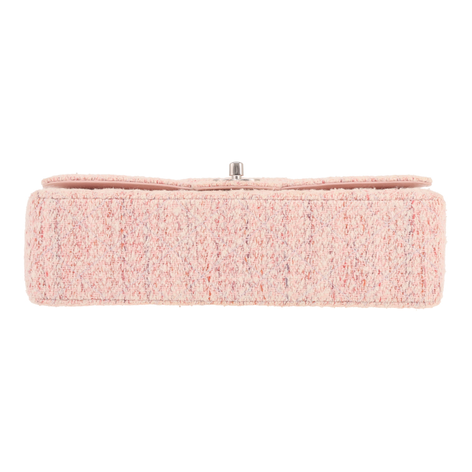 Chanel Timeless Classic handbag in pink tweed - Detail D1
