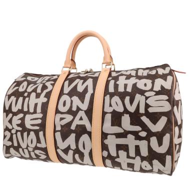 Bolso de fin de semana Louis Vuitton  Keepall Editions Limitées en lona Monogram marrón