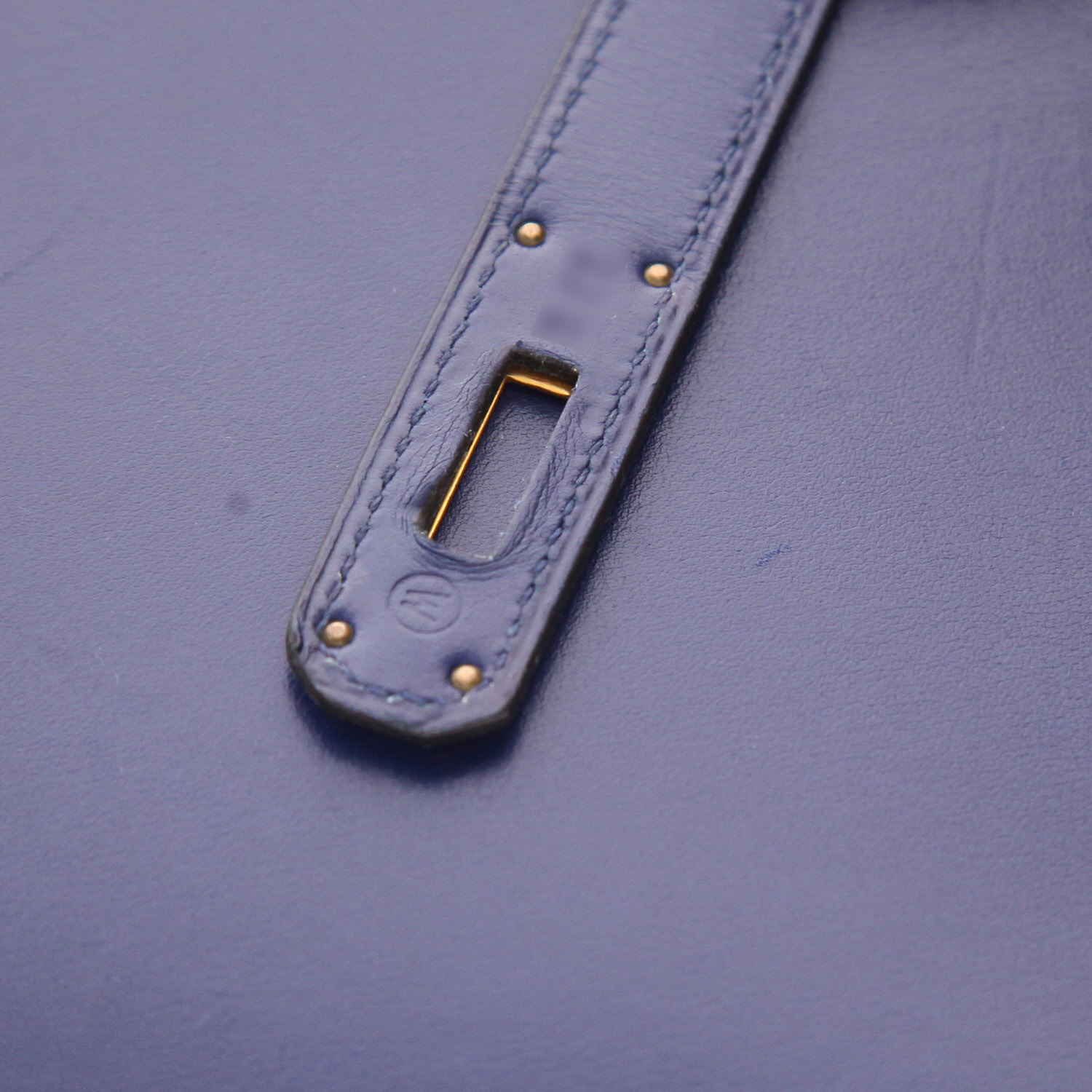Sac à main Hermès  Kelly 32 cm en cuir box bleu-roi - Detail D4