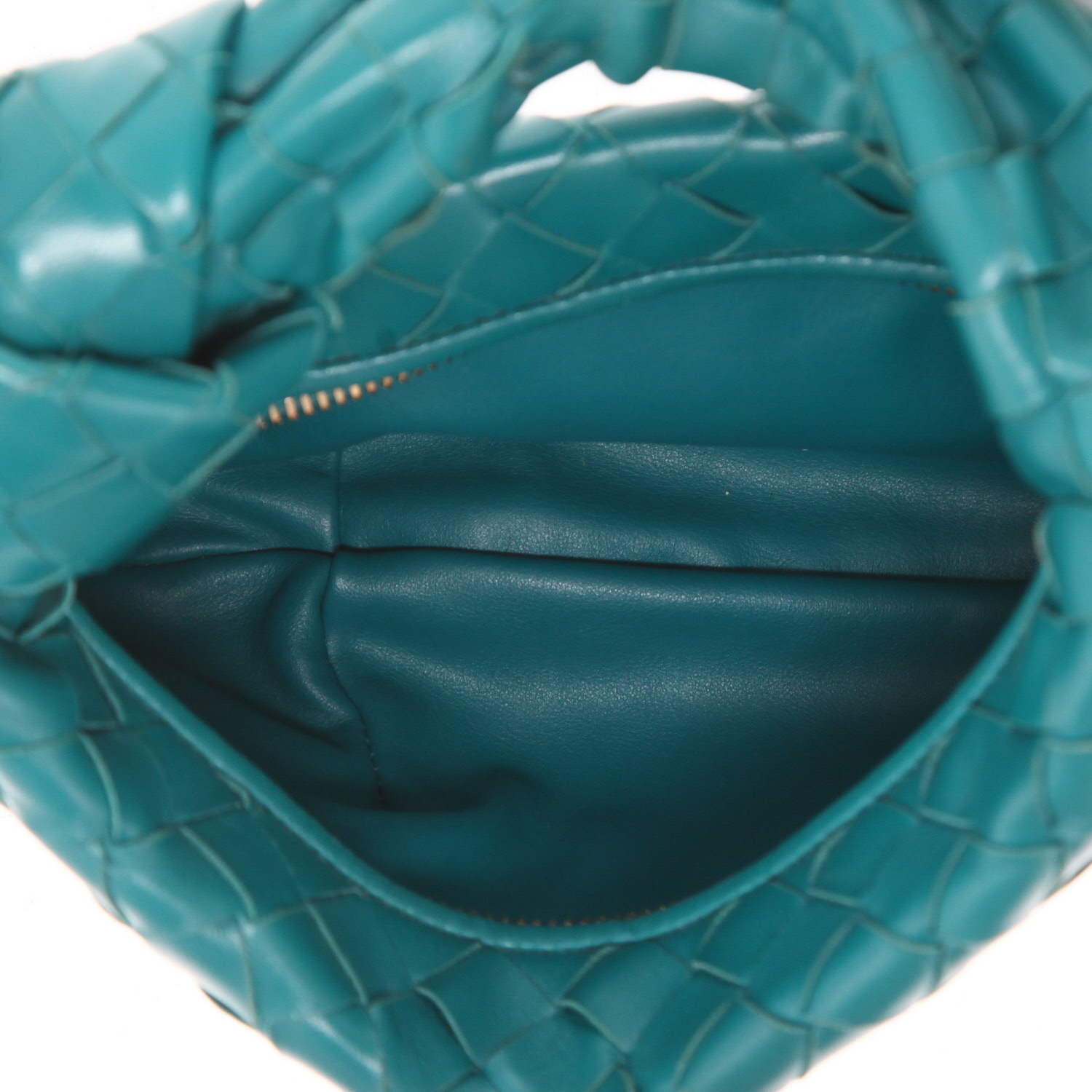 Sac à main Bottega Veneta  Jodie en cuir intrecciato vert - Detail D3