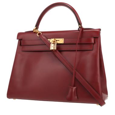 Hermès Kelly 32 cm handbag in red H box leather