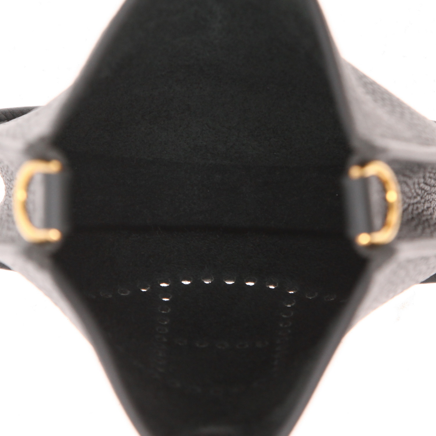 Borsa a tracolla Hermès  Mini Evelyne in pelle taurillon clemence Vert Mangrove - Detail D3