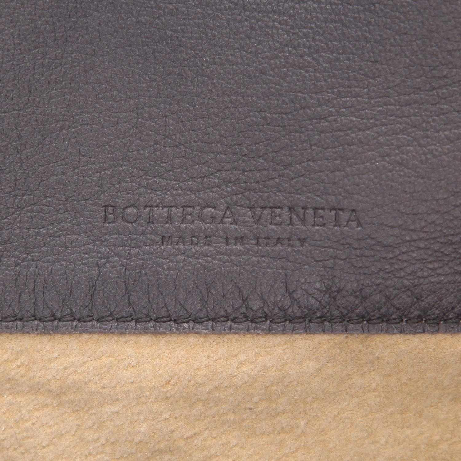 Sac à main Bottega Veneta  Sloane en cuir intrecciato gris - Detail D2