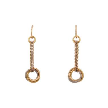 Cartier Trinity earrings in 3 golds