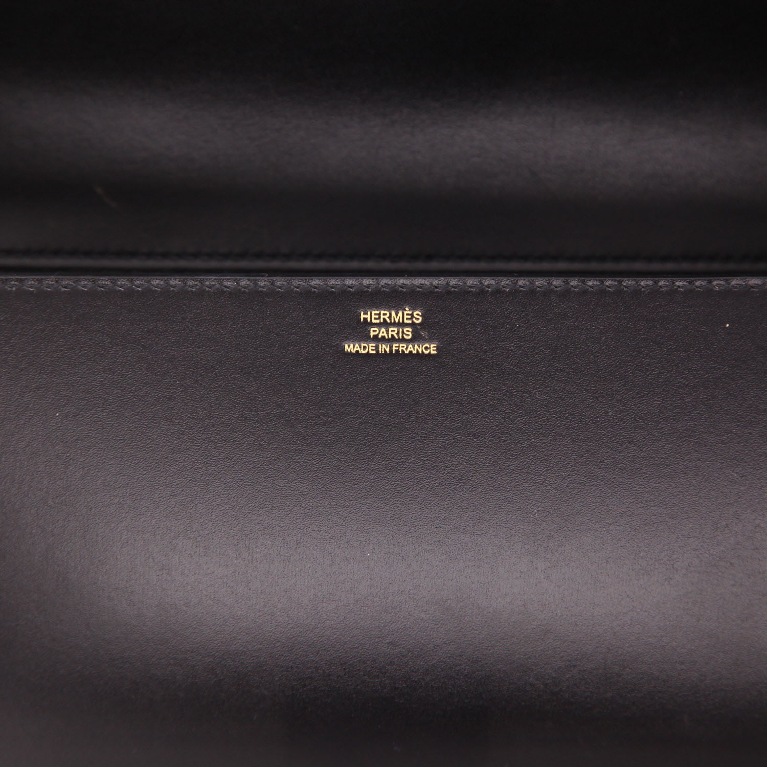 Pochette Hermès  Médor Pocket Hand in pelle box nera - Detail D2