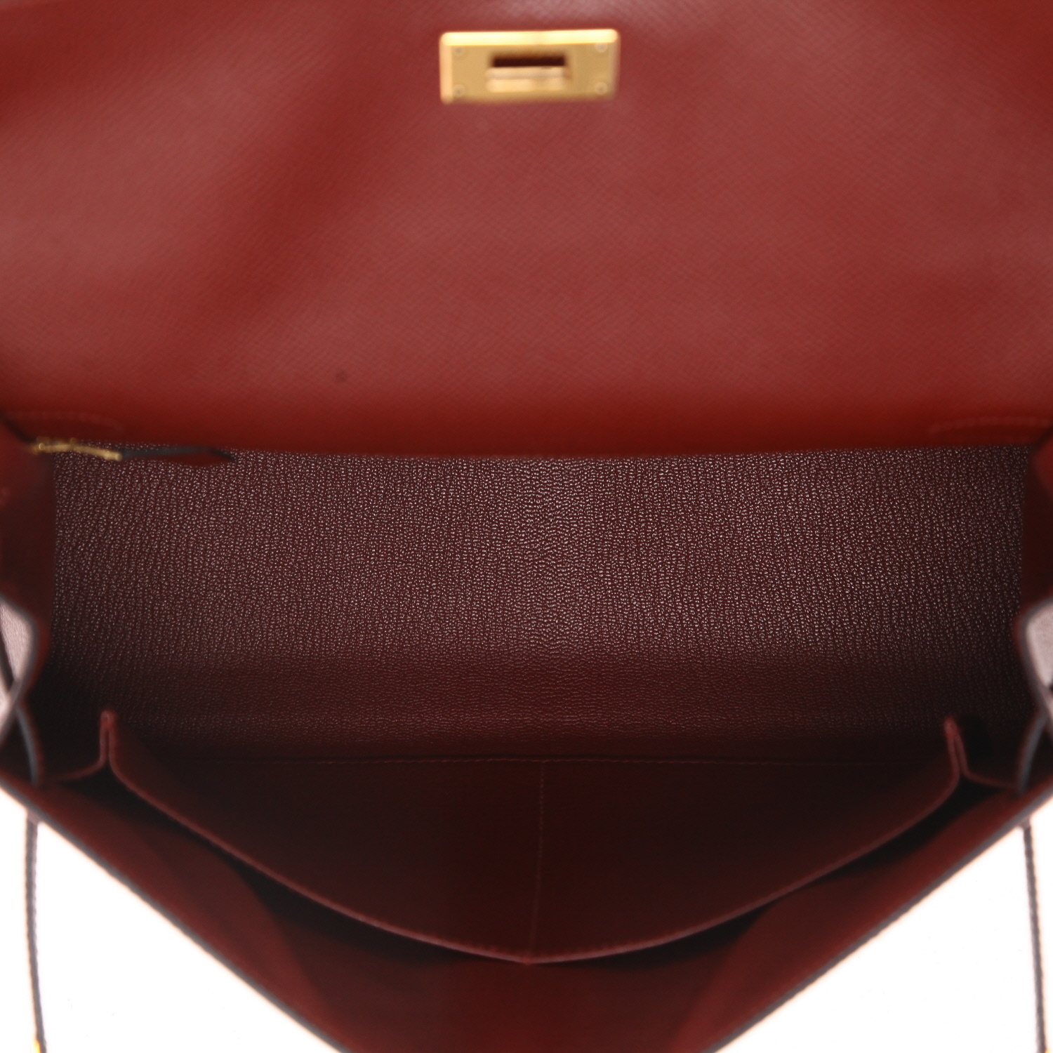 Sac à main Hermès  Kelly 32 cm en cuir epsom rouge H - Detail D3