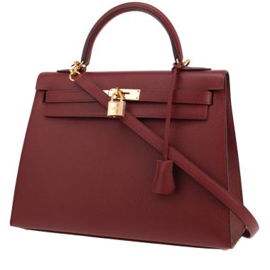 Hermès  Kelly 32 cm handbag  in red H epsom leather