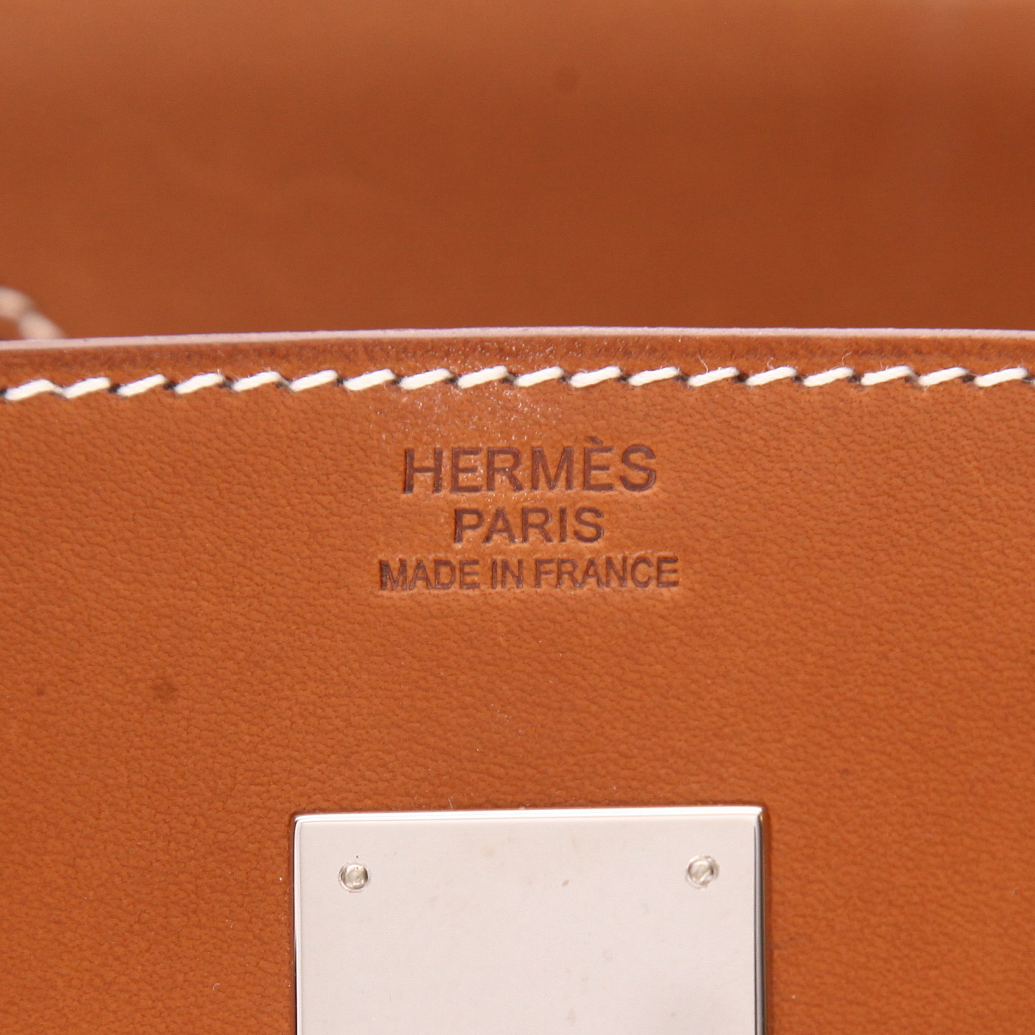 Borsa Hermès  Birkin 30 cm in pelle Barenia terra di Siena bruciata - Detail D2