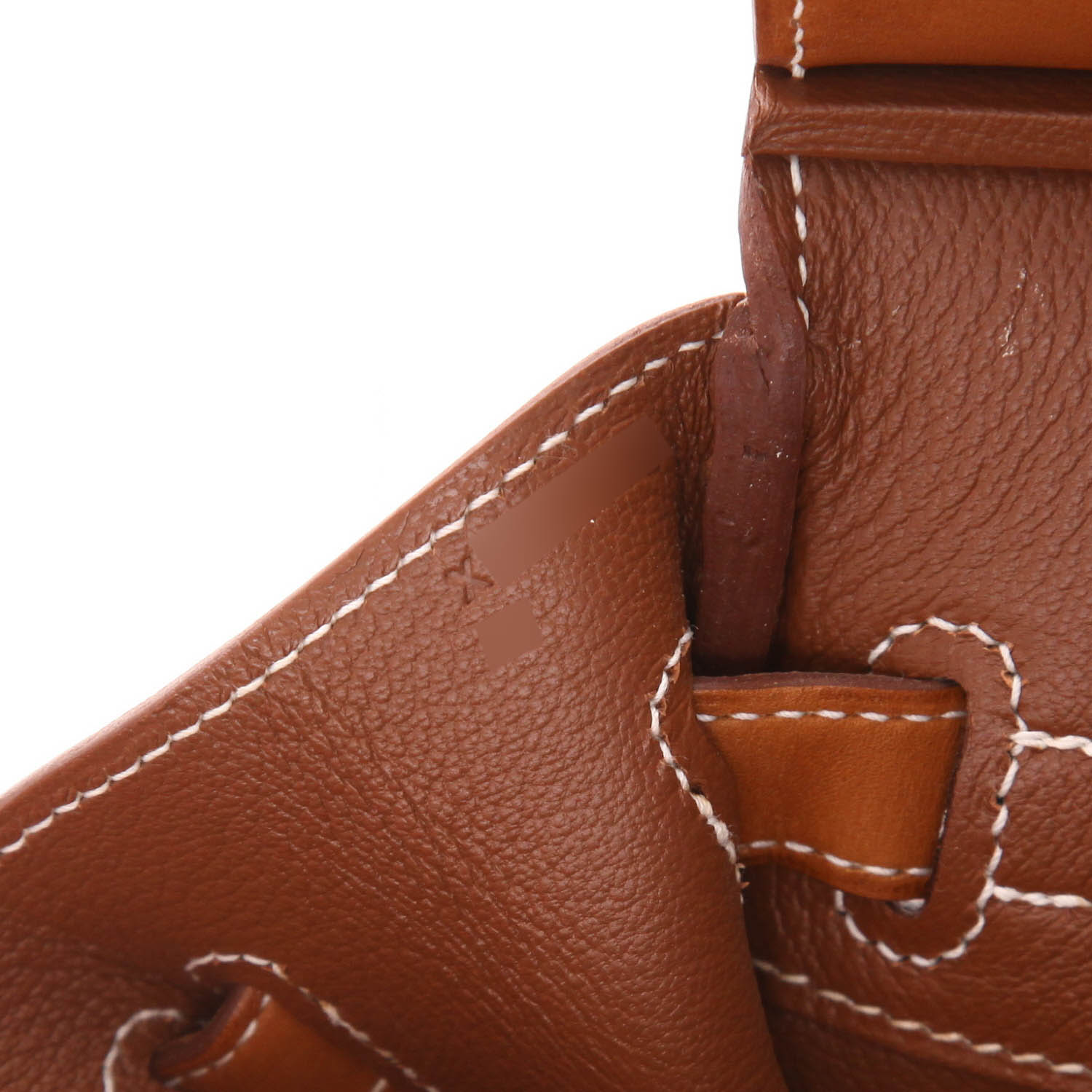 Borsa Hermès  Birkin 30 cm in pelle Barenia terra di Siena bruciata - Detail D4