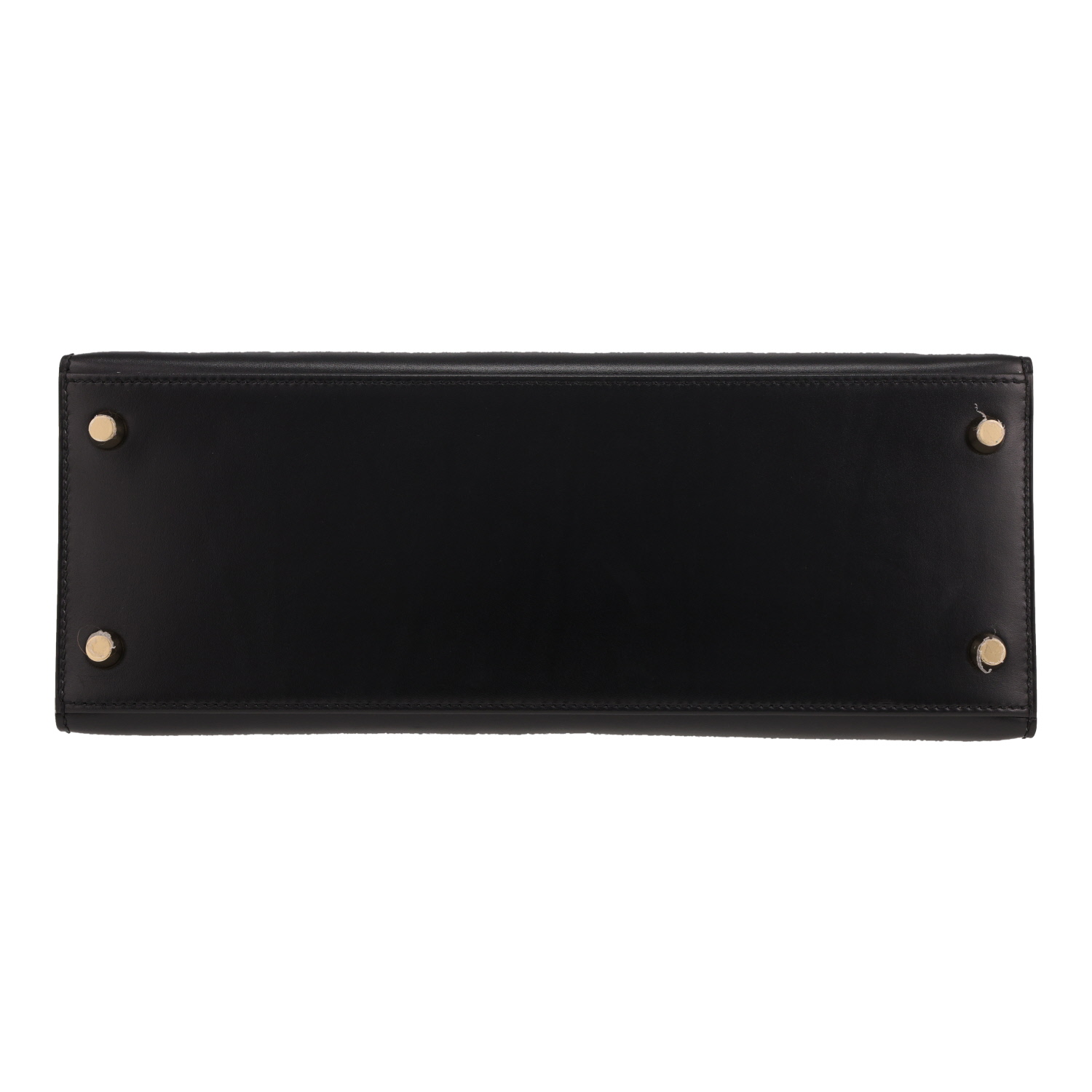 Hermès  Kelly 28 cm handbag  in black box leather - Detail D1