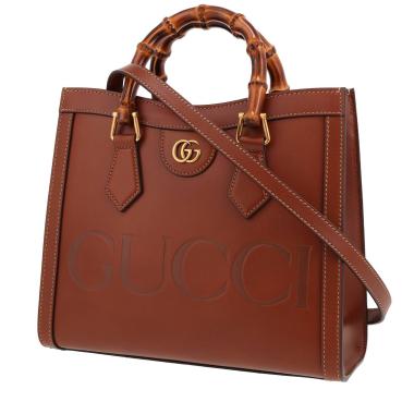 Sac à main Gucci  Diana moyen modèle  en cuir marron
