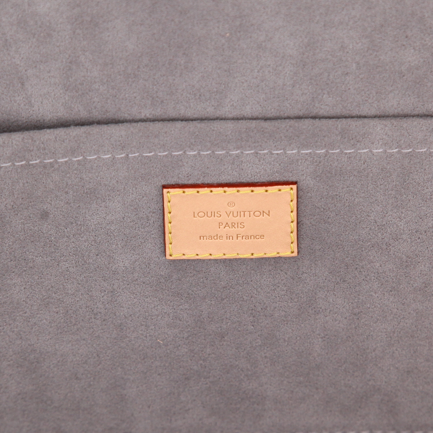 Maleta Louis Vuitton  Cotteville en cuero Monogram plateado y cuero natural - Detail D2