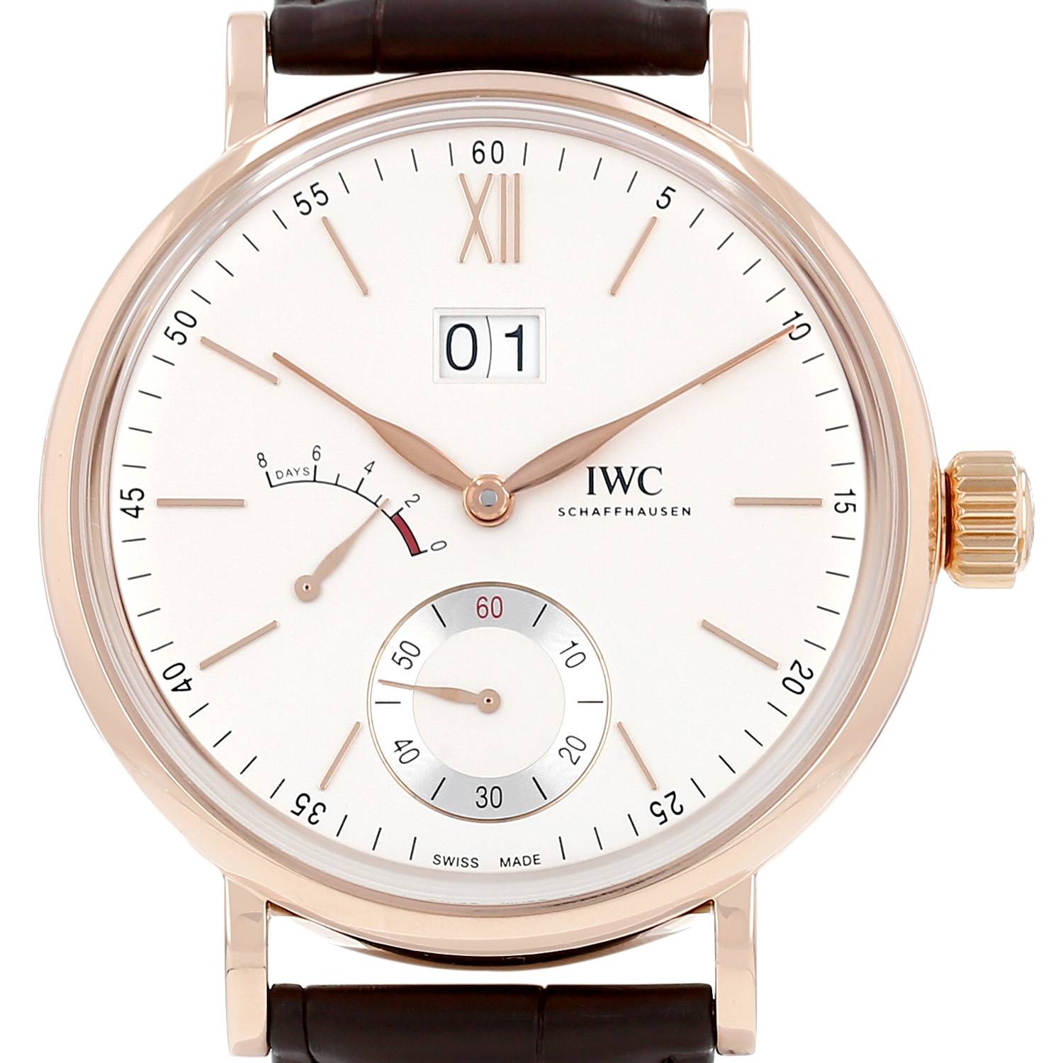 Montre IWC Hand-Wound en or rose Vers 2010