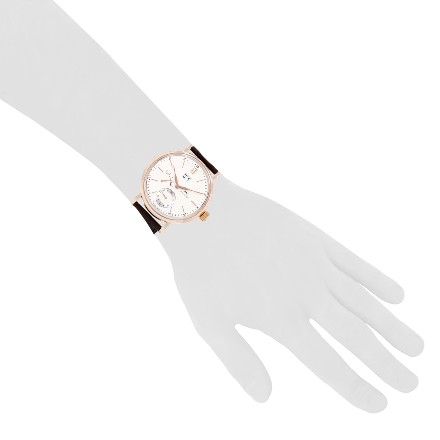 IWC Hand-Wound  in pink gold Circa 2010 - Detail D1