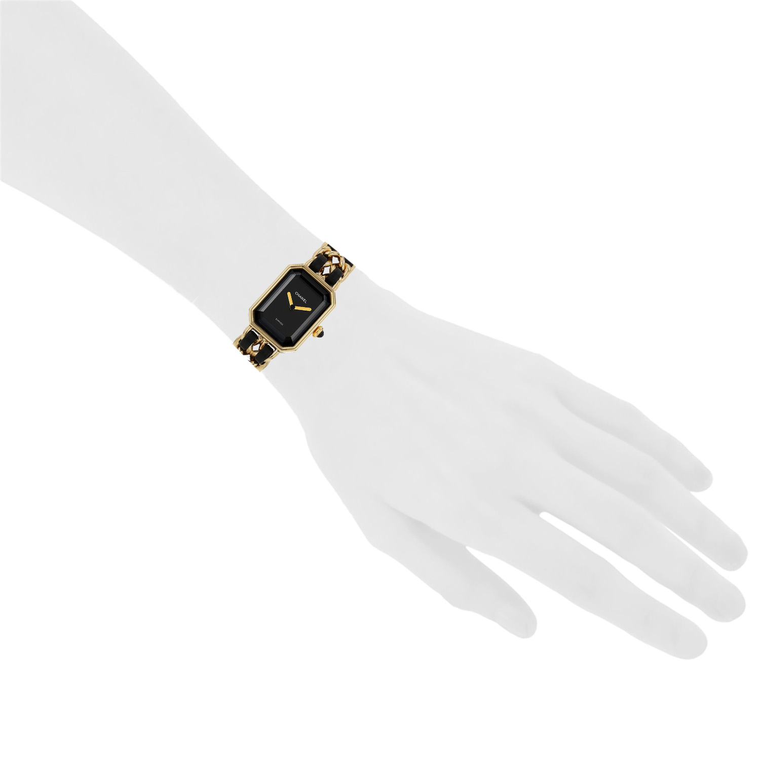 Reloj Chanel Première talla M  de oro chapado Circa 1990 - Detail D1