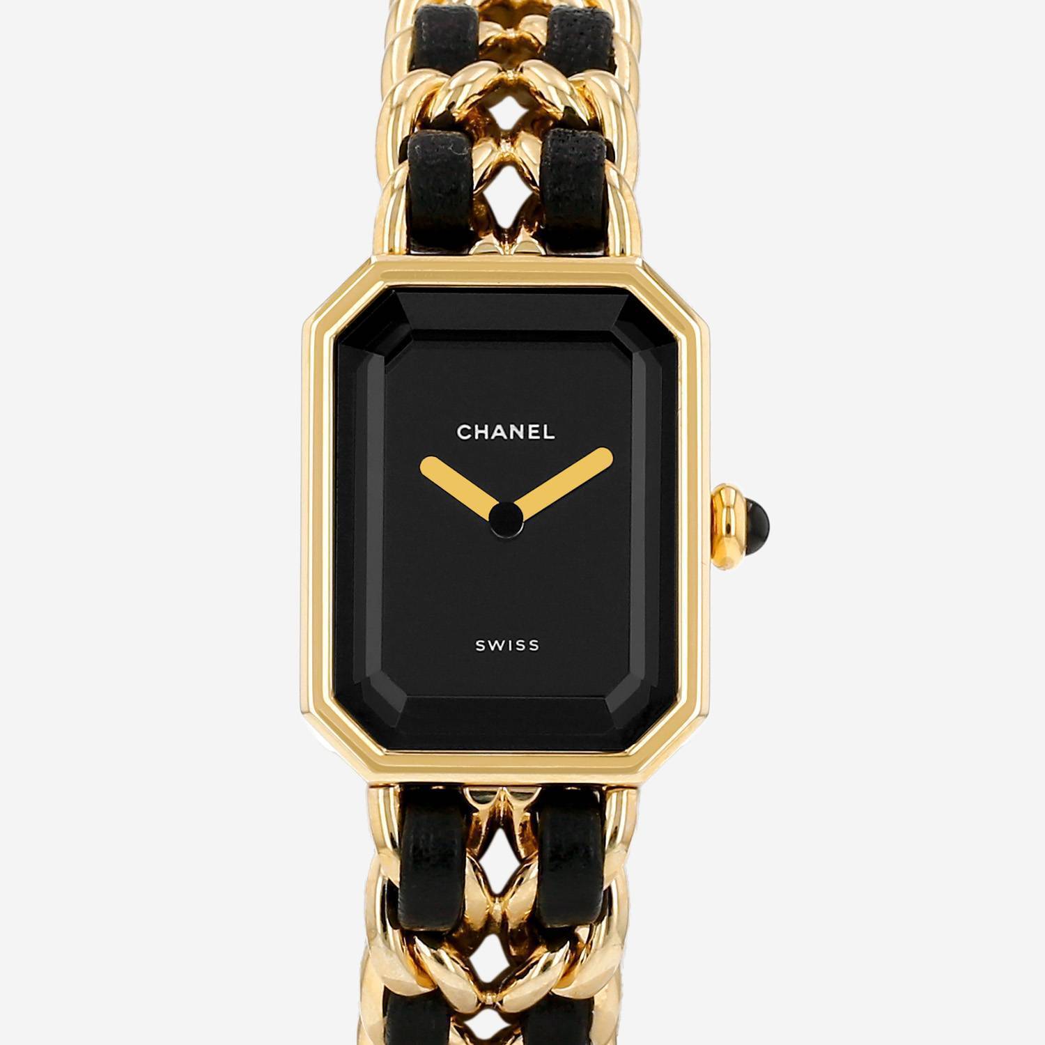 Chanel Première watch, size S, gold-plated. Circa 1990