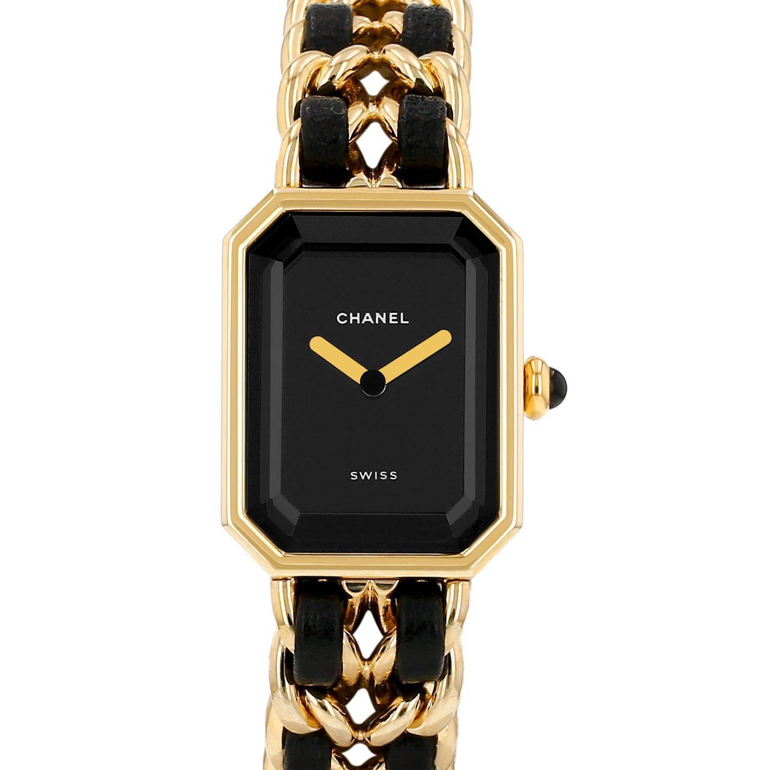 Montre Chanel Première taille S en plaqué or Vers 1990