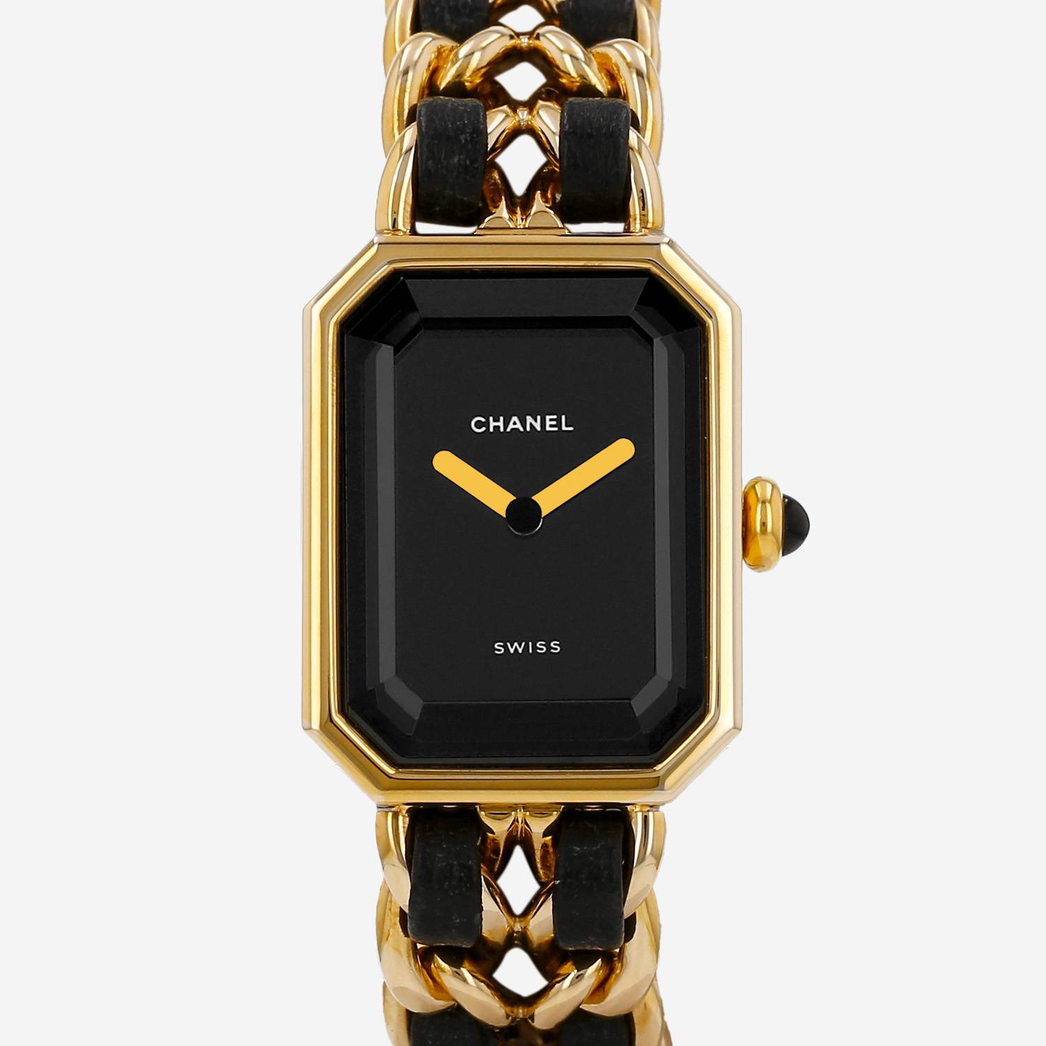 Chanel Première watch, size M, gold-plated. Circa 1990