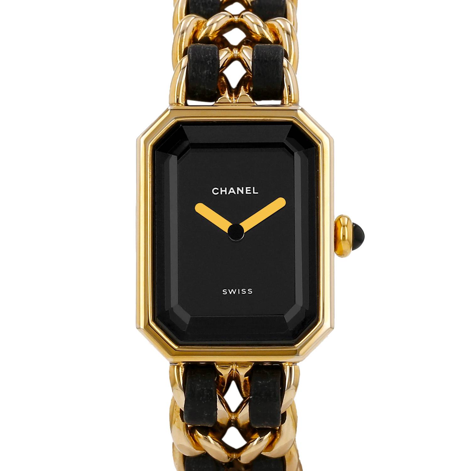 Montre Chanel Première taille M en plaqué or Vers 1990