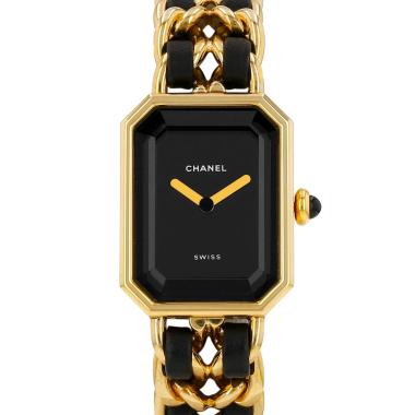 Reloj Chanel Première talla M  de oro chapado Circa 1994