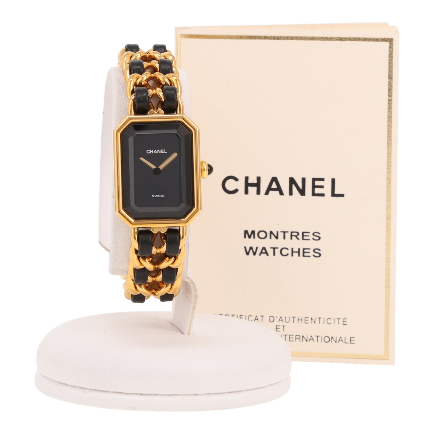 Chanel Première watch, size M, gold-plated, circa 1990
