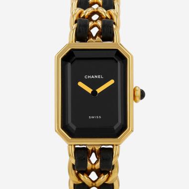 Reloj Chanel Première talla M  de oro chapado Circa 1990