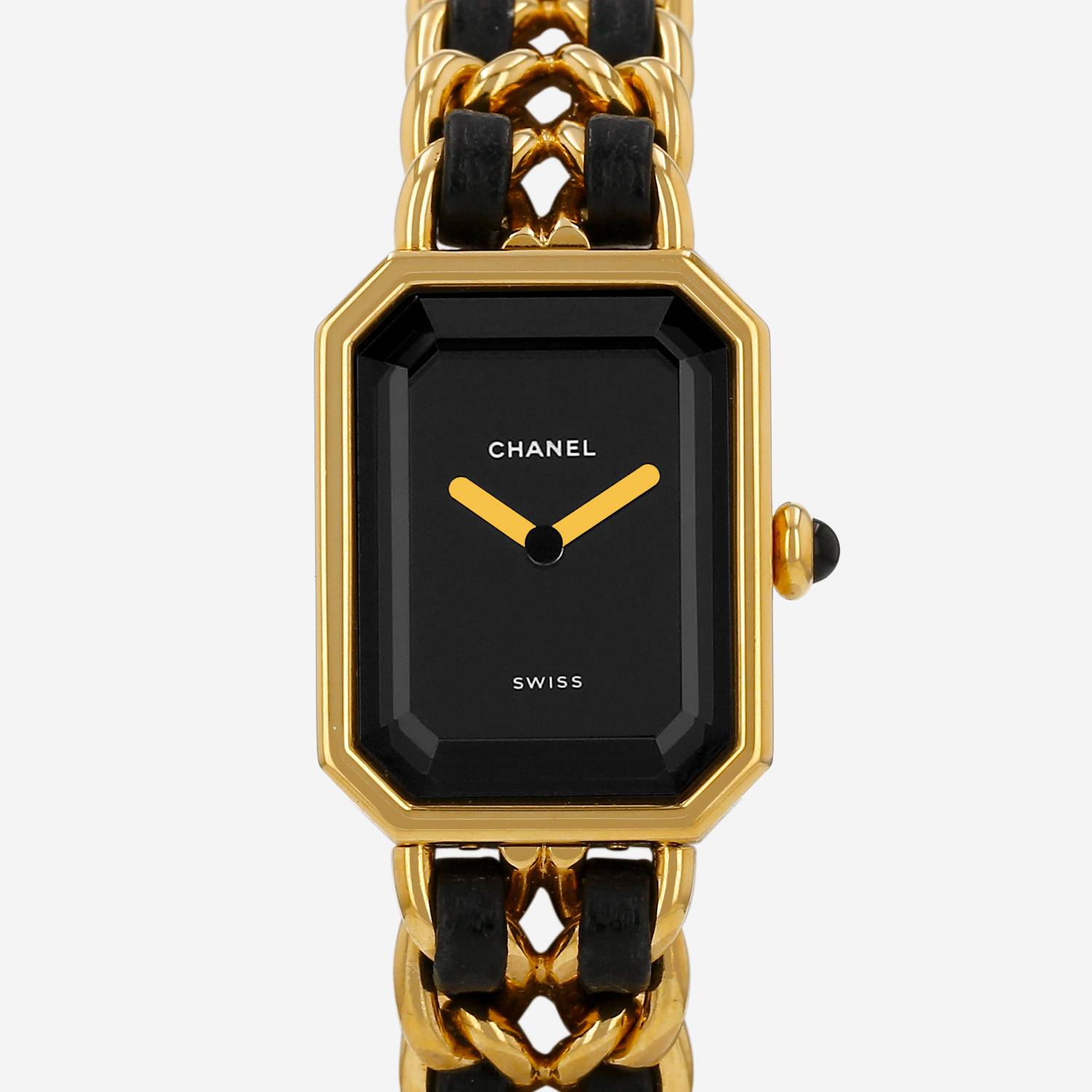Orologio Chanel Première taglia M  in oro placcato Circa 1990