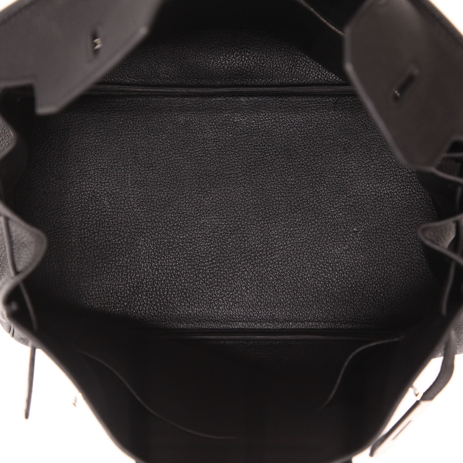 Bolso de mano Hermès  Birkin 35 cm en cuero togo negro - Detail D3